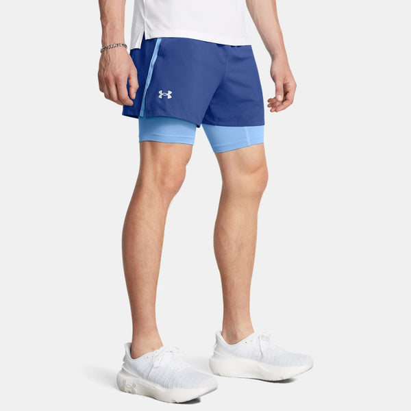 Under Armour Launch -in- " Shorts Tech Blue Horizon Blue Reflective