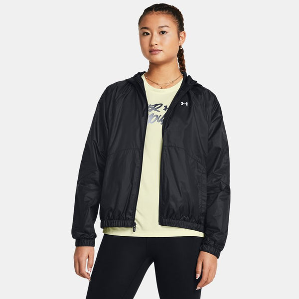 Under Armour Rival Sport Windbreaker Black White