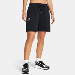 Under Armour Icon Fleece Boyfriend Shorts Black White