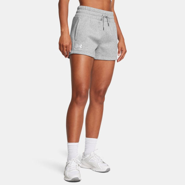 Under Armour Icon Fleece Boxer Shorts Mod Gray Light Heather White