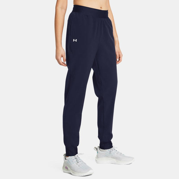 Under Armour Rival High-Rise Woven Pants Midnight Navy White