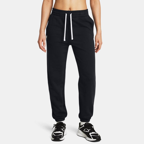 Under Armour Rival Terry Joggers Black White