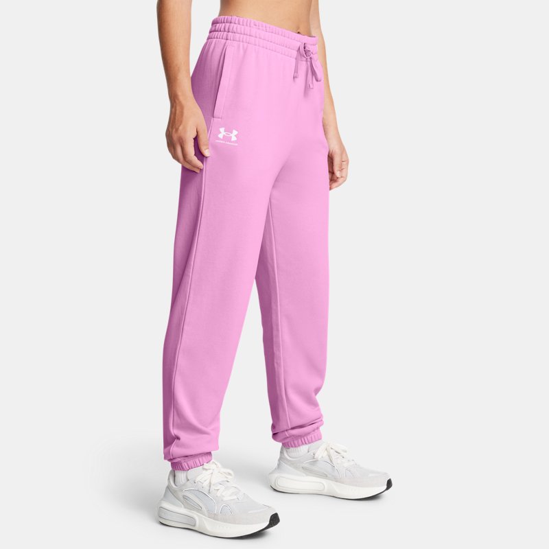 Under Armour Rival Terry Joggers Stellar Pink White