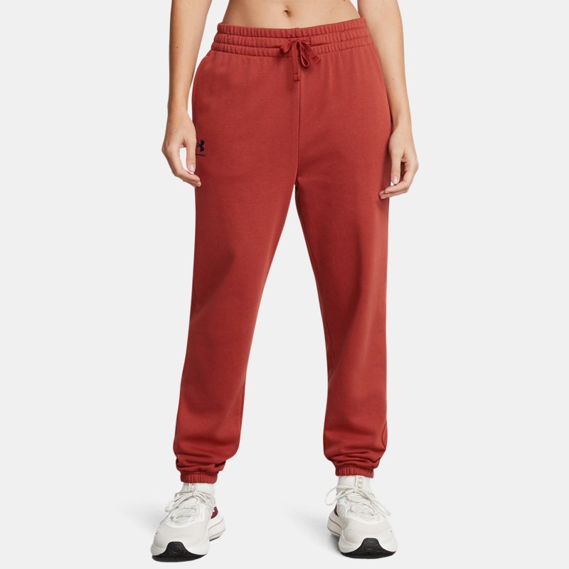 Under Armour Rival Terry Joggers Earthen Orange Black