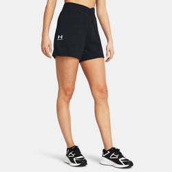 Under Armour Rival Terry Shorts Black White