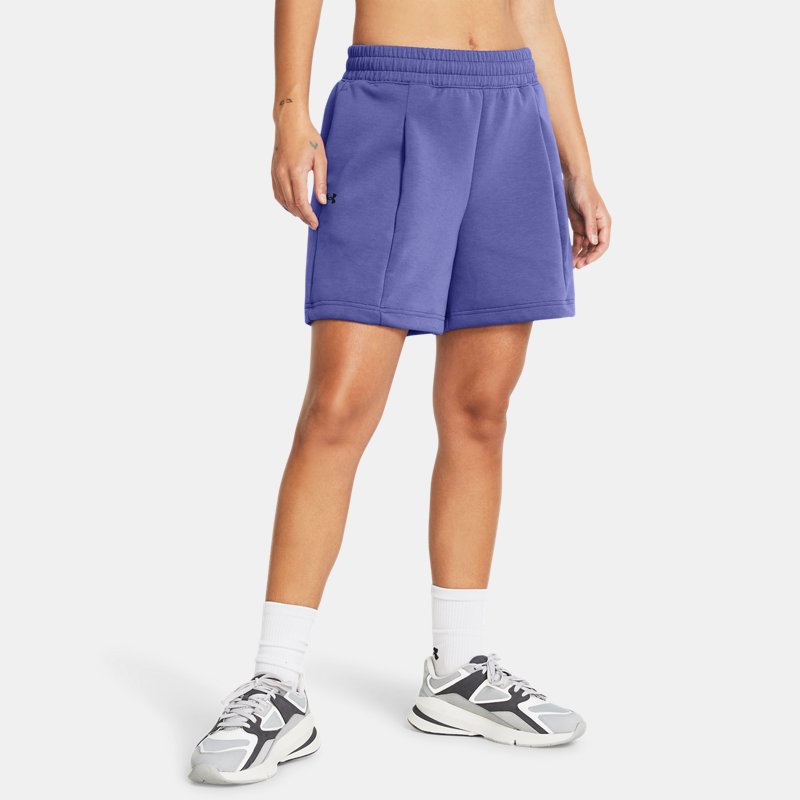 Under Armour Unstoppable Fleece Pleated Shorts Starlight Black