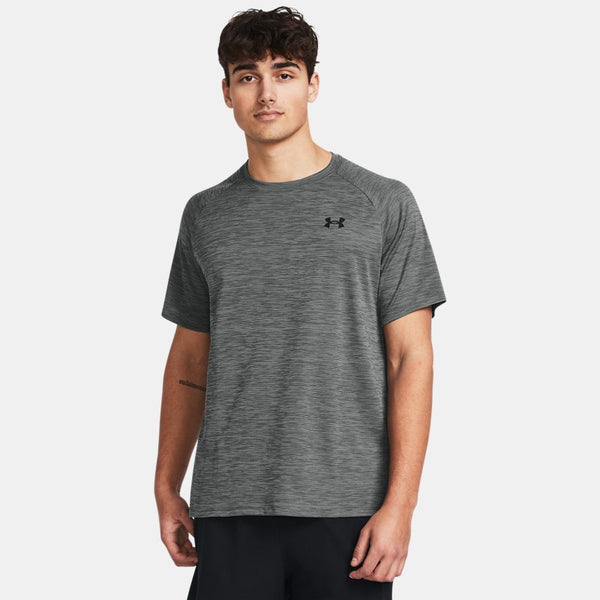 Under Armour Tech™ Textured Short Sleeve Castlerock Black