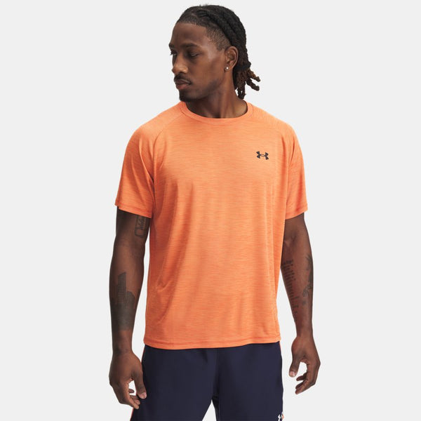 Under Armour Tech™ Textured Short Sleeve Solar Orange Dark Orange White