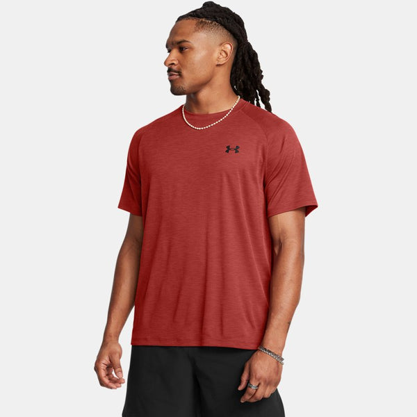 Under Armour Tech™ Textured Short Sleeve Earthen Orange Black