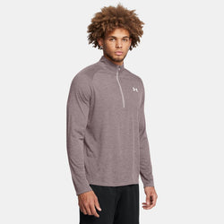 Under Armour Tech™ Textured ½ Zip Tetra Gray White