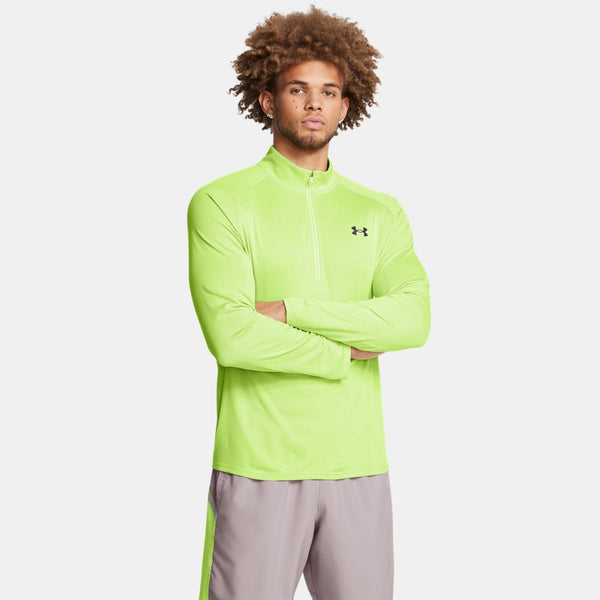 Under Armour Tech™ Textured ½ Zip Morph Green Black