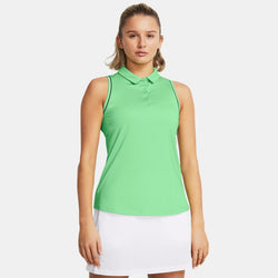 Under Armour Playoff Jacq Under Armour rd Sleeveless Polo Matrix Green White Midnight Navy