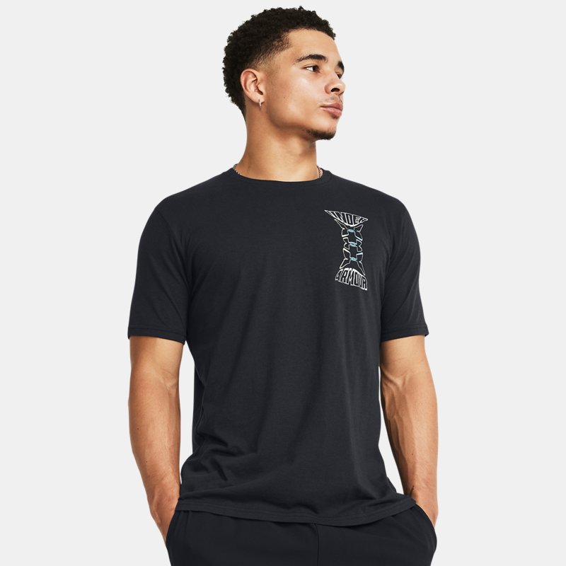 Under Armour Dusk To Dawn Skull Short Sleeve Black White