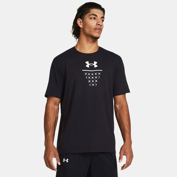 Under Armour Basketball Net Icon Short Sleeve Black White