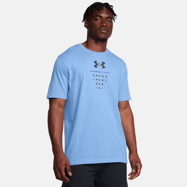 Under Armour Basketball Net Icon Short Sleeve Horizon Blue Tech Blue