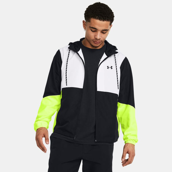 Under Armour Icon Legacy Windbreaker Black High Vis Yellow Black