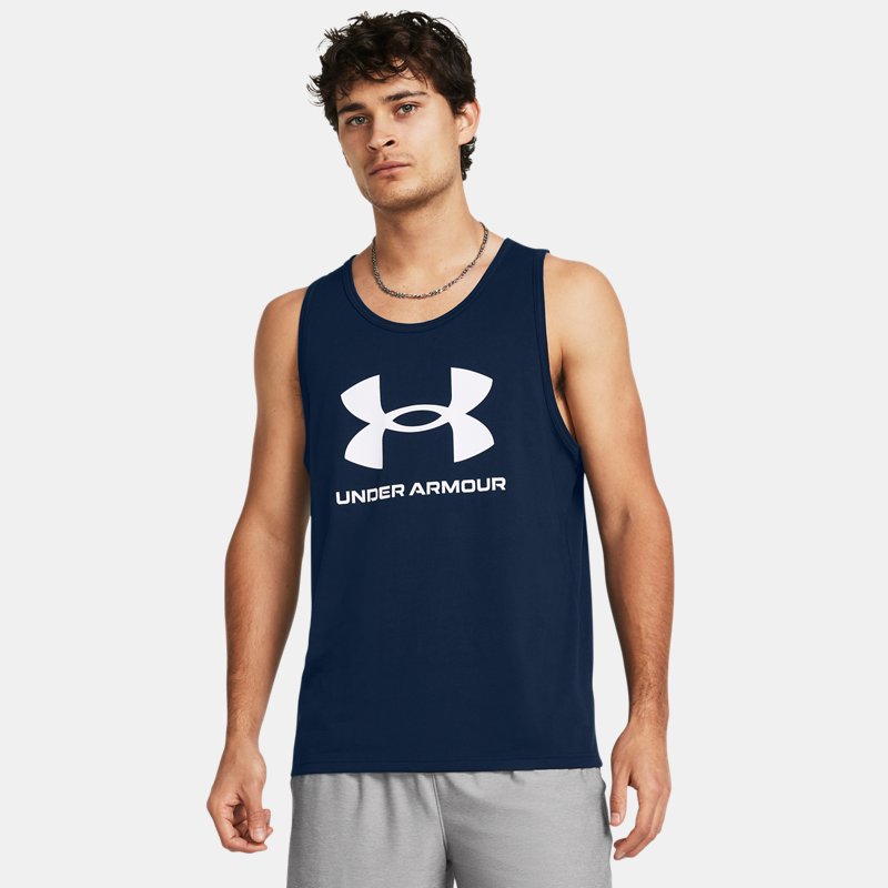 Under Armour Logo Tank Academy White