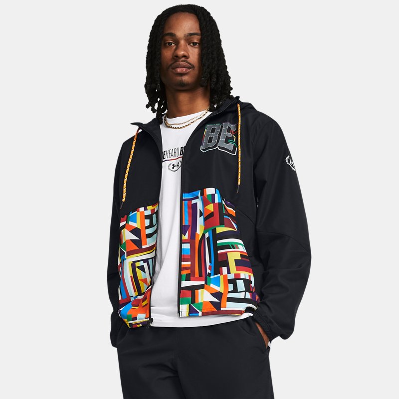 Under Armour Legacy Black History Month Windbreaker Black White