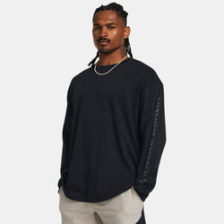 Under Armour Heavyweight Tonal Wordmark Long Sleeve Black