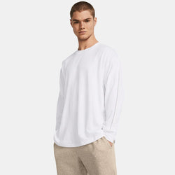 Under Armour Heavyweight Tonal Wordmark Long Sleeve White