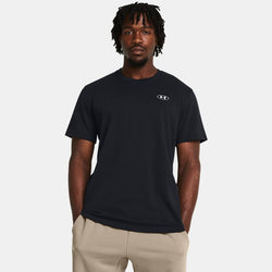 Under Armour Heavyweight Left Chest Patch Short Sleeve Black White