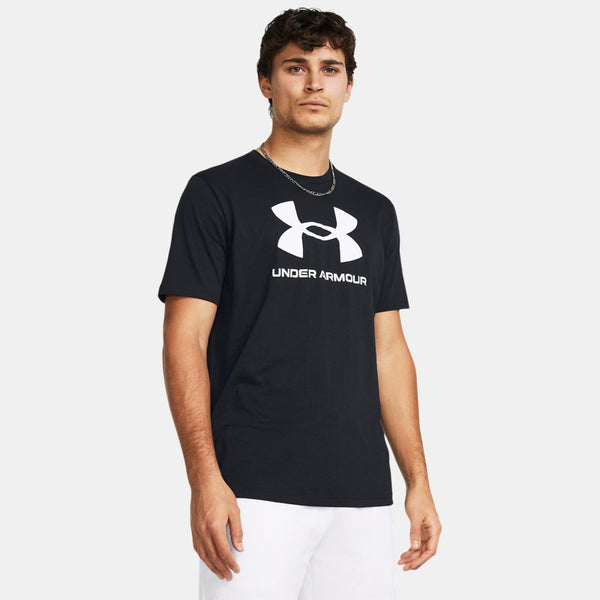 Under Armour Logo Short Sleeve Black White