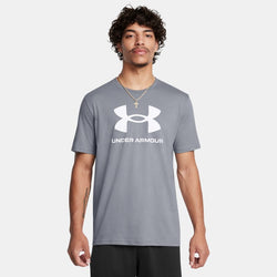 Under Armour Logo Short Sleeve Steel White