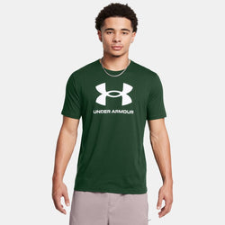 Under Armour Logo Short Sleeve Forest Green White