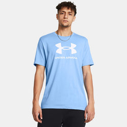 Under Armour Logo Short Sleeve Horizon Blue White