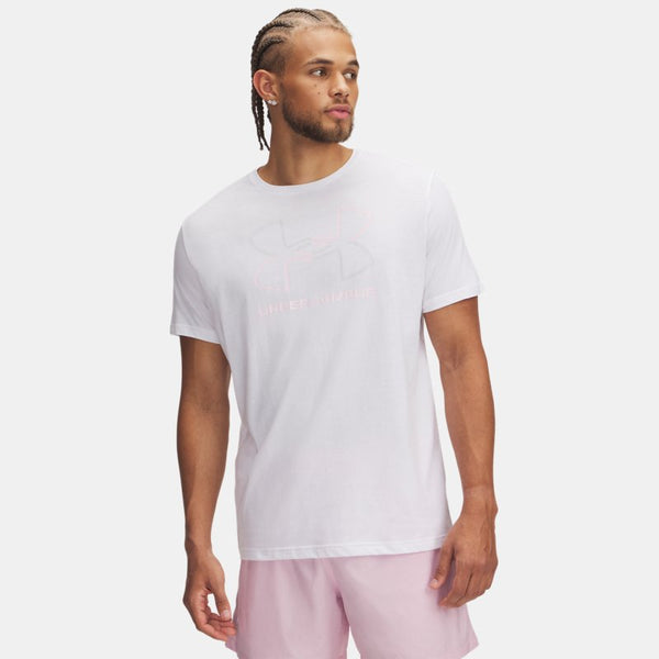 Under Armour Foundation Short Sleeve White Prime Pink Halo Gray