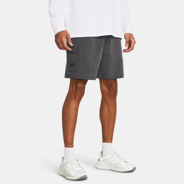 Under Armour Stretch Woven Cargo Shorts Castlerock Black