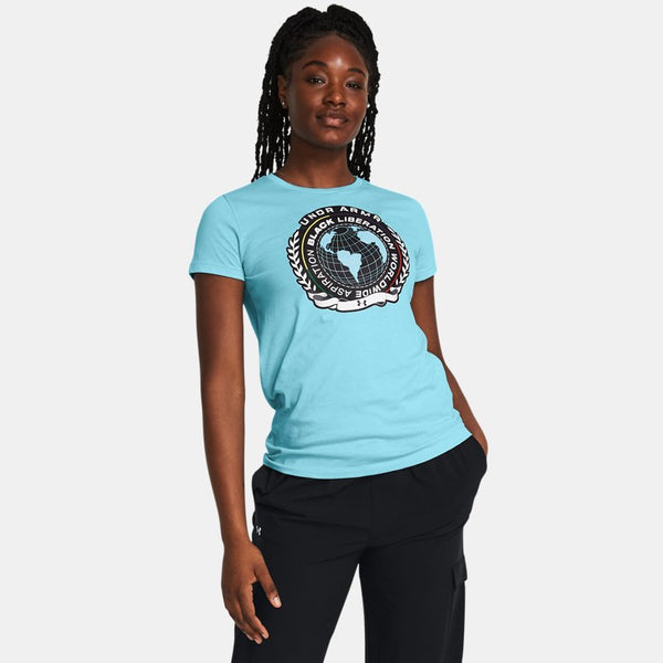 Under Armour Black History Month Short Sleeve Sky Blue Black