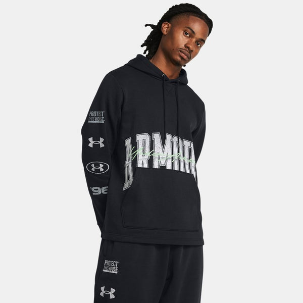 Under Armour Icon Fleece Hoodie Black Steel