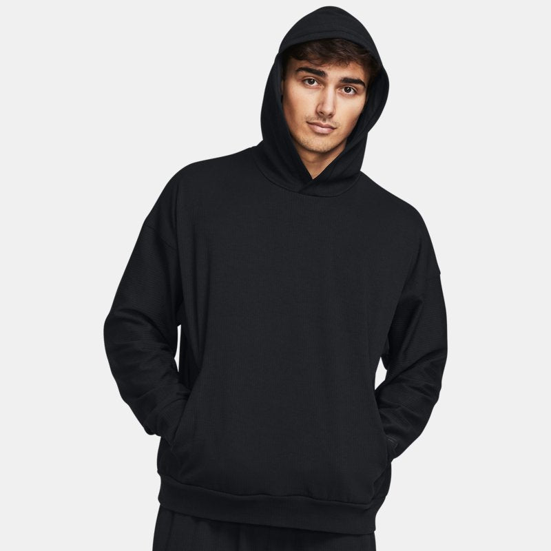 Under Armour Journey Rib Hoodie Black Anthracite