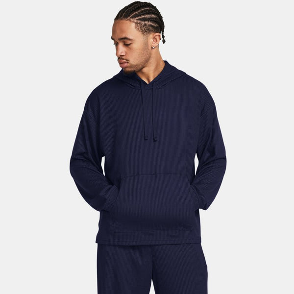 Under Armour Rival Waffle Hoodie Midnight Navy White