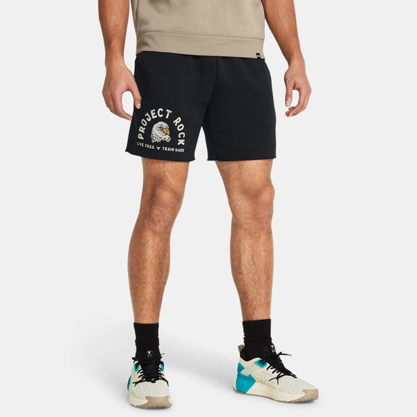 Project Rock Essential Fleece Shorts Black Silt