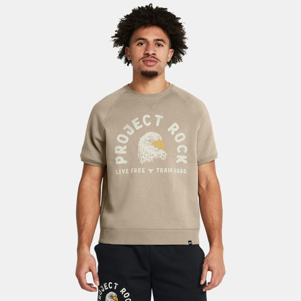 Project Rock Eagle Graphic Short Sleeve Crew Timberwolf Taupe Silt Black