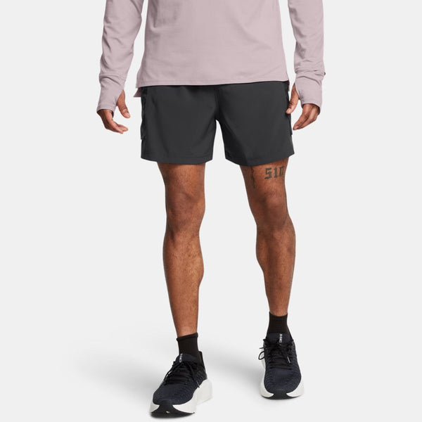 Under Armour Launch Trail " Shorts Anthracite Anthracite Reflective 