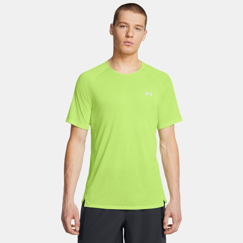 Under Armour Launch Trail Short Sleeve Morph Green Anthracite Reflective