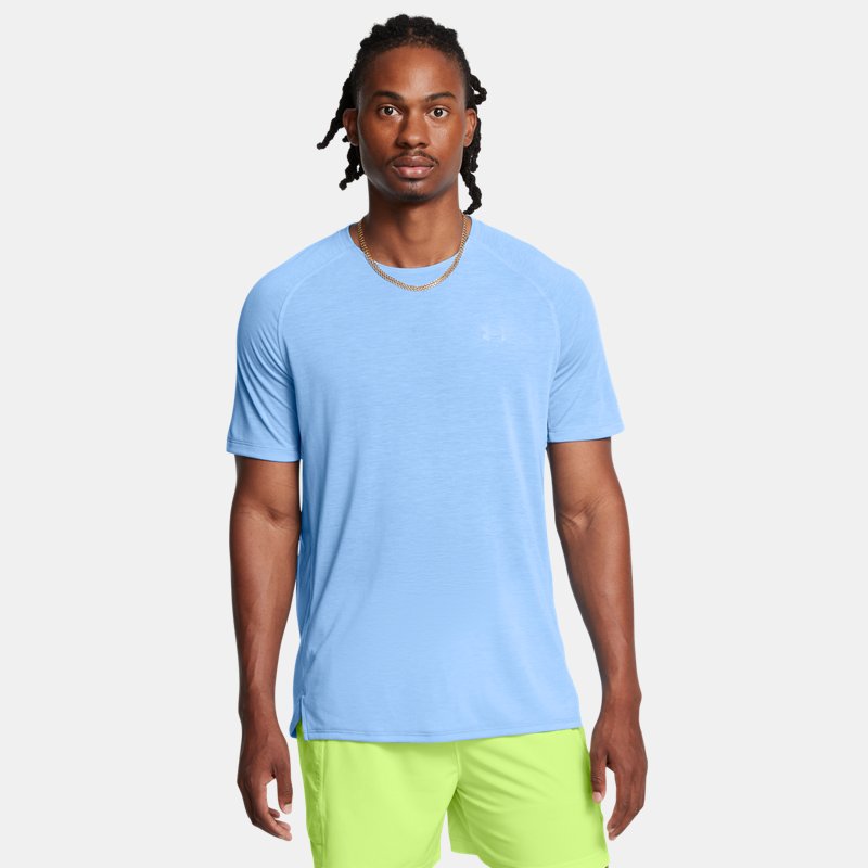 Under Armour Launch Trail Short Sleeve Horizon Blue Anthracite Reflective