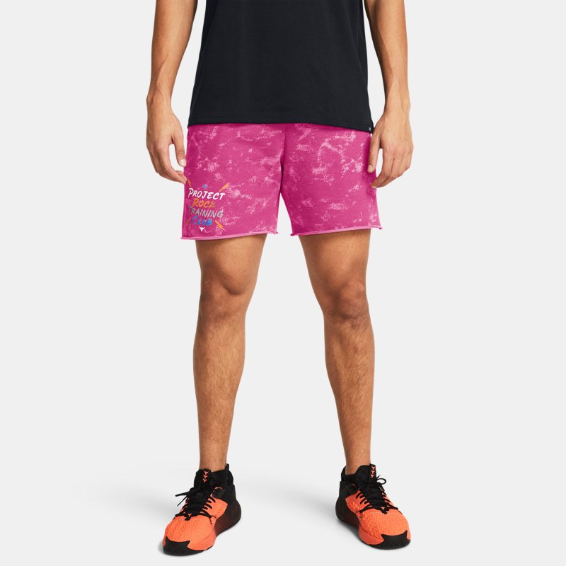 Project Rock Terry Printed UG Shorts Astro Pink Nova Orange