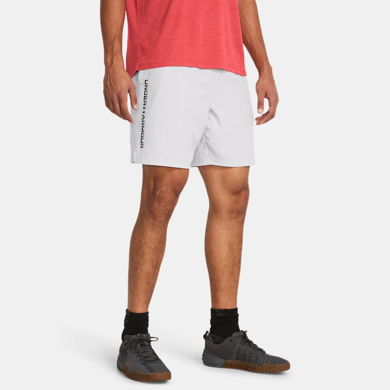 Under Armour Tech™ Woven Wordmark Shorts Halo Gray Black