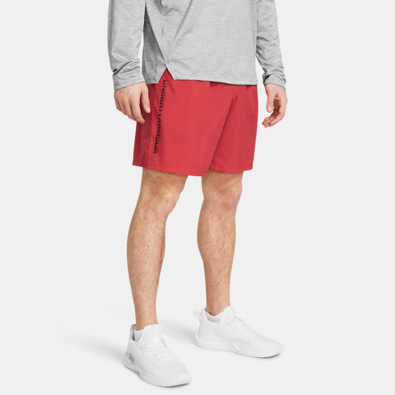 Under Armour Tech™ Woven Wordmark Shorts Red Solstice Black