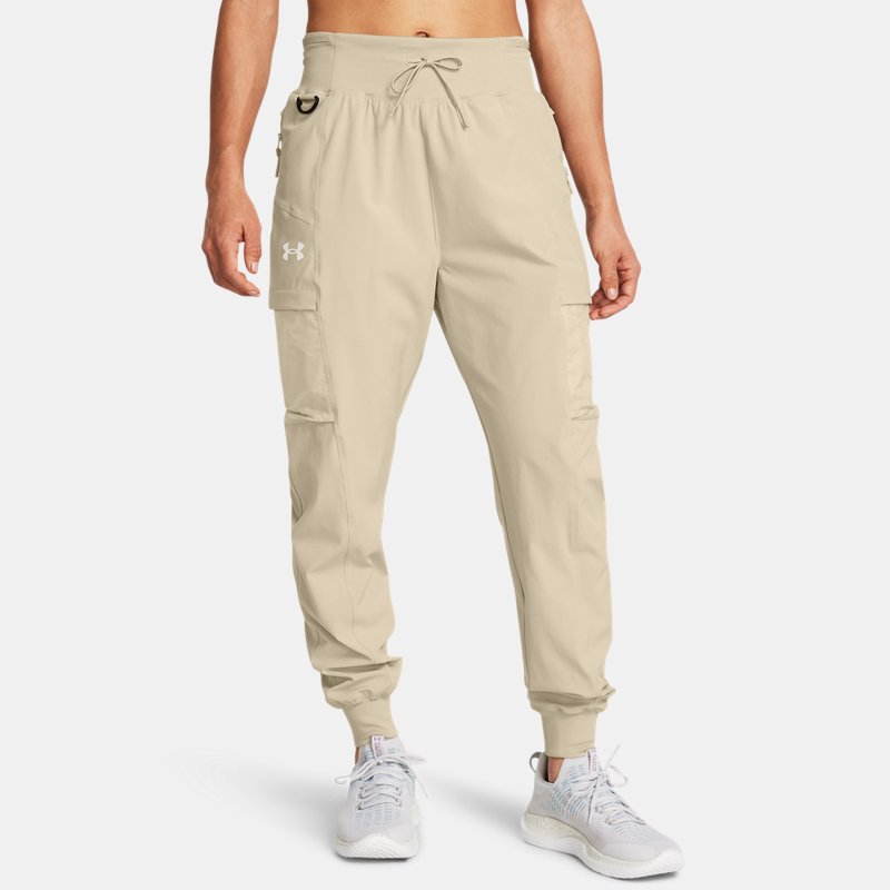 Under Armour Launch Trail Pants Khaki Base Silt Reflective