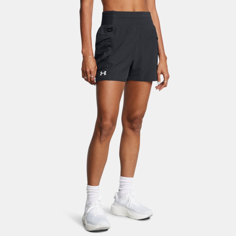 Under Armour Launch Trail Shorts Anthracite Reflective