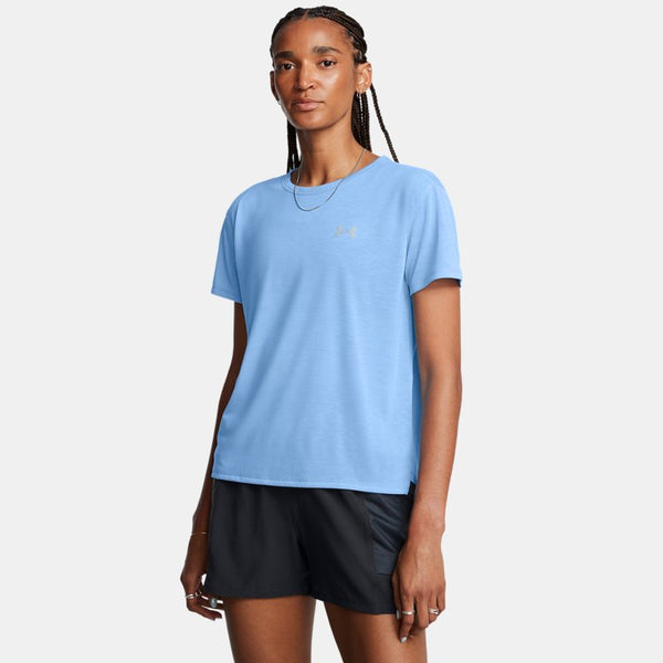 Under Armour Launch Trail Short Sleeve Horizon Blue Anthracite Reflective