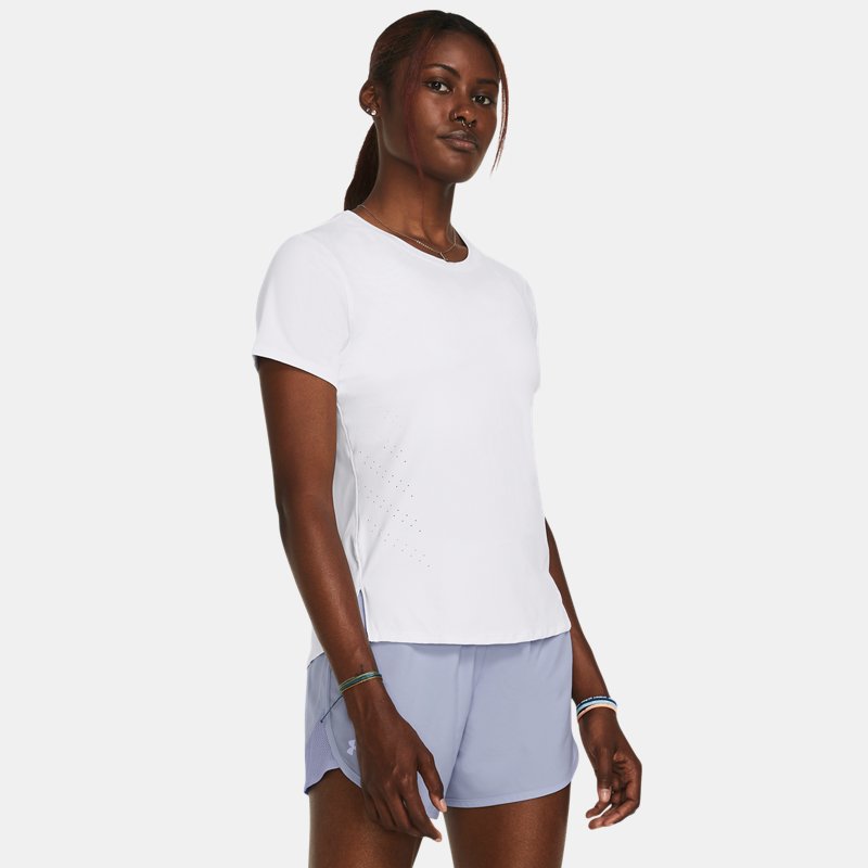 Under Armour Launch Elite Short Sleeve White Reflective