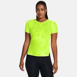 Under Armour Launch Elite Printed Short Sleeve High Vis Yellow Reflective