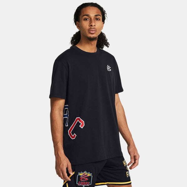 Curry Arc Heavyweight T-Shirt Black White