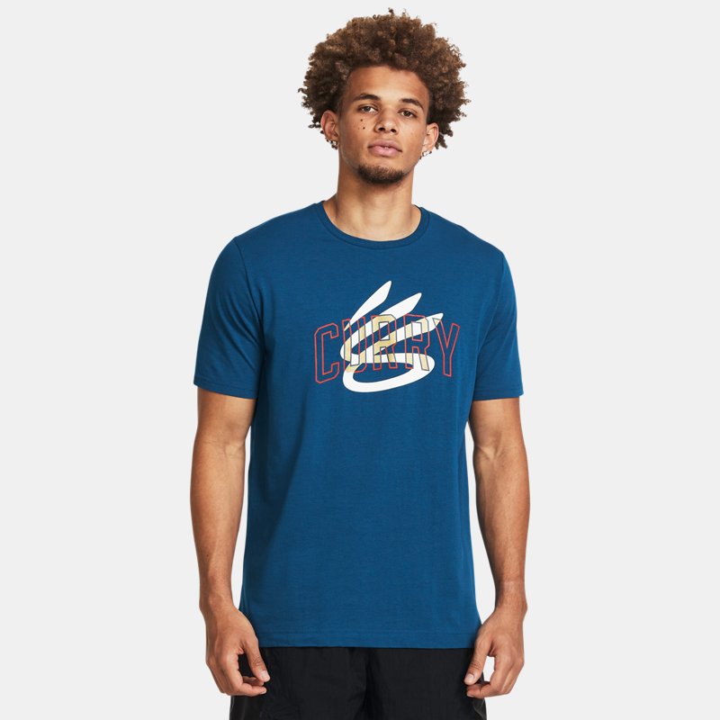 Curry Champ Mindset T-Shirt Varsity Blue White